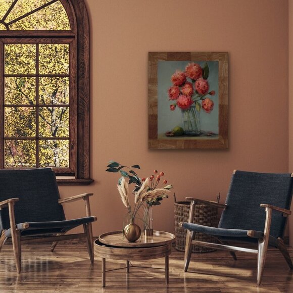 Original 16x20 Floral Still Life‎ Oil on Canvas Painting - Picture 7 of 16